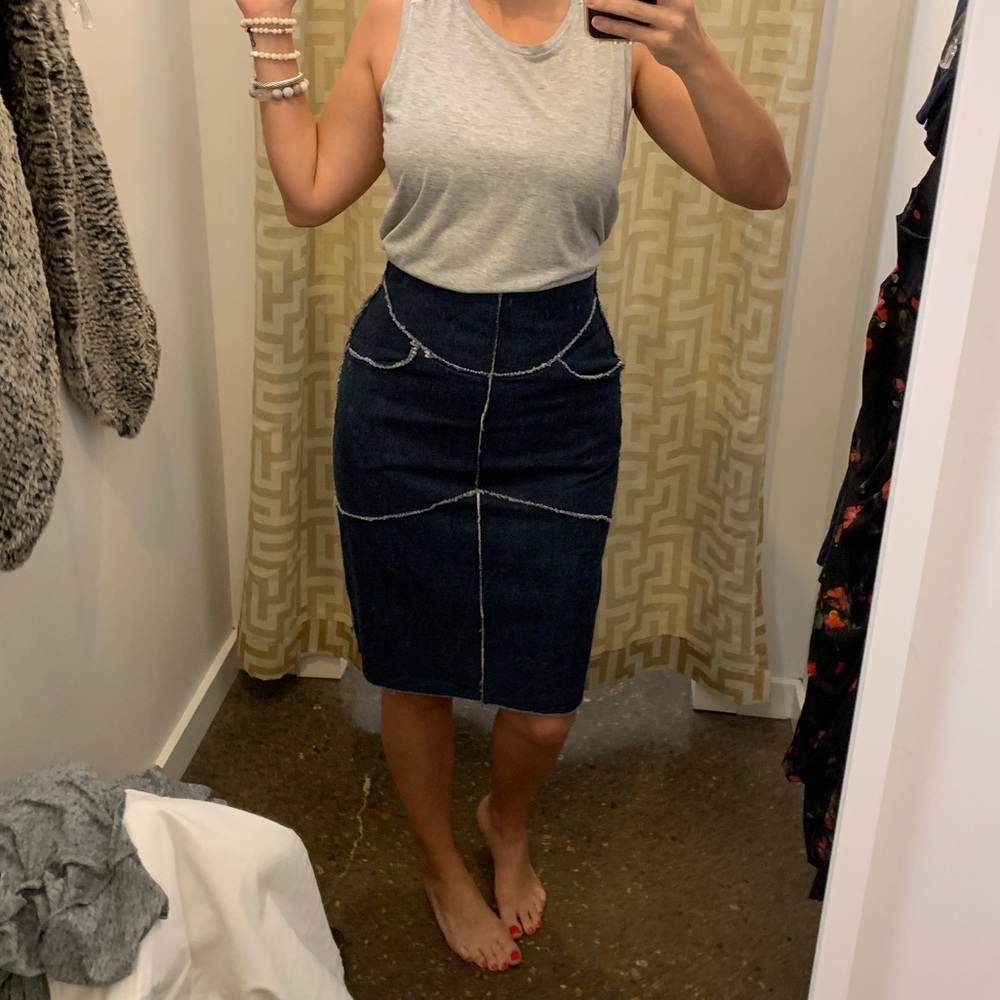 Vintage Chanel Denim Skirt